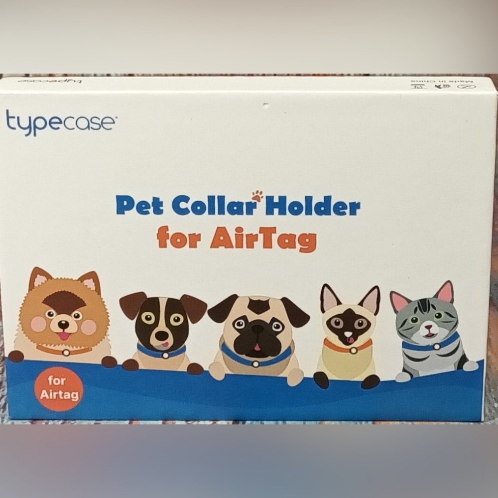 Casetify AirTag Holder with Cute Pet Graphics NIB